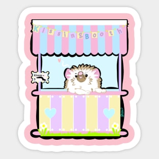 Kissing Booth Hedgehog! Sticker